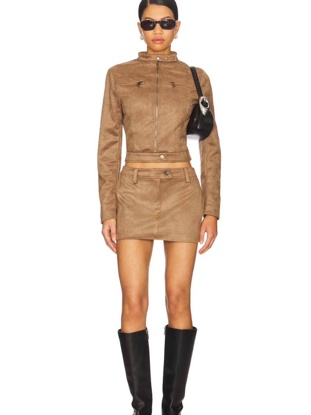NWT: Lioness Mirage Mini Skirt Coffee
